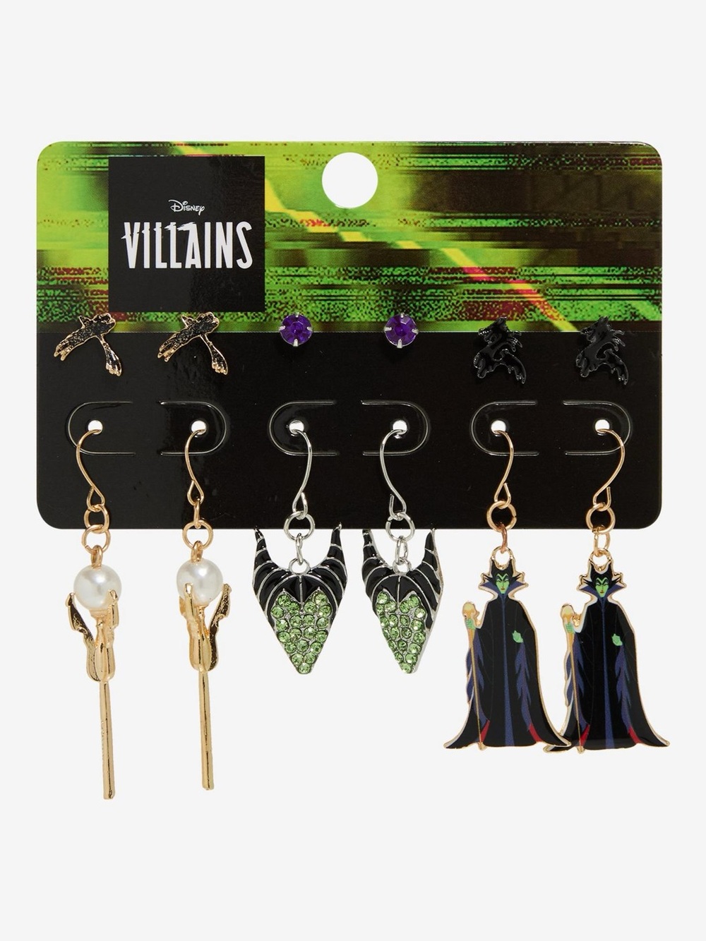 Disney‎ Villains Maleficent Earring Set Hot Topic